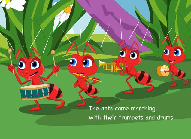 Ants came marching